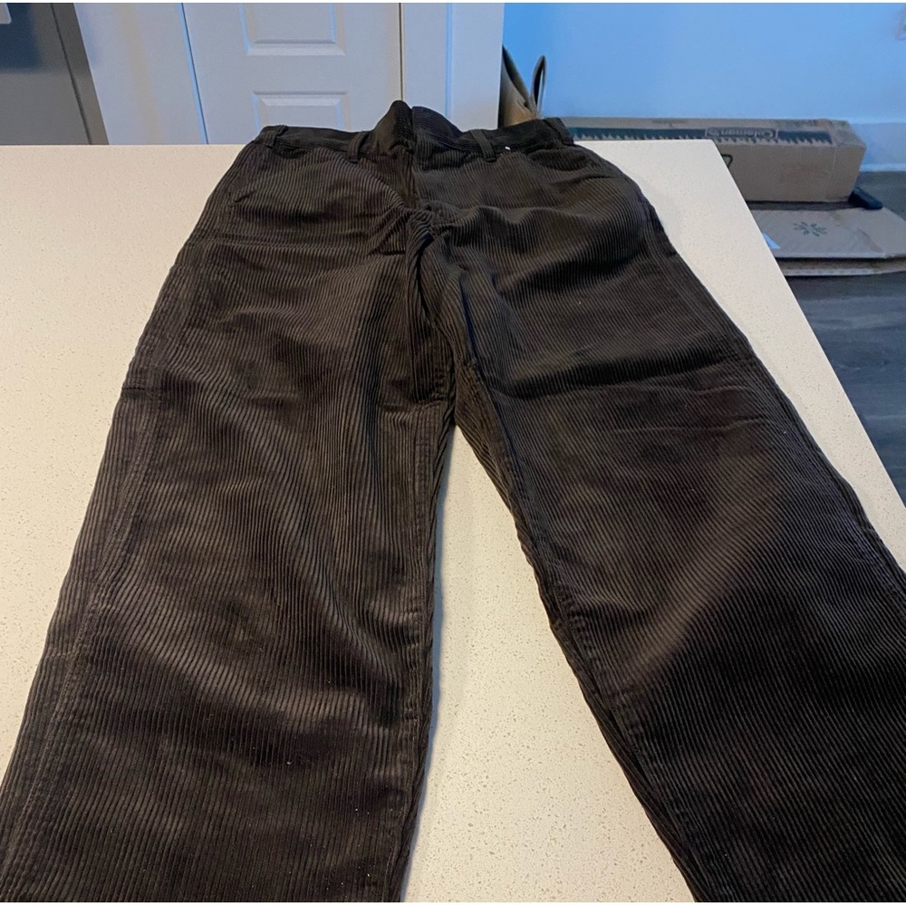 Uniqlo U Corduroy Workwear Trousers Brown